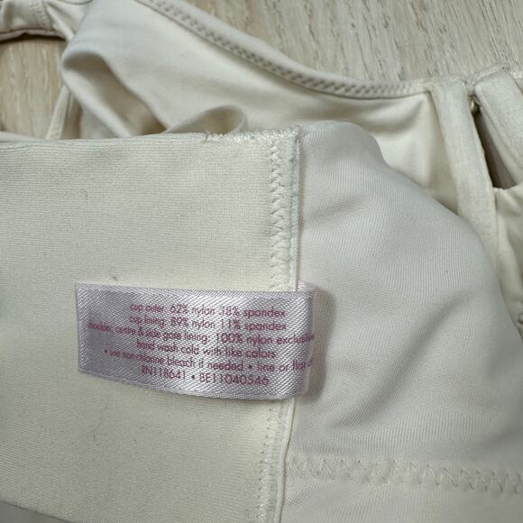 Cacique by Lane Bryant Cream Lightly Lined Full Coverage Underwire Bra 46C - Picture 8 of 13